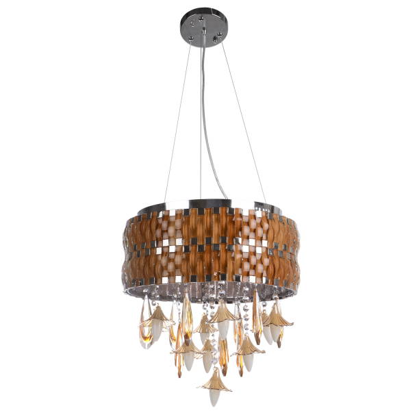 istock Crystal glass chandelier isolated 663227232
