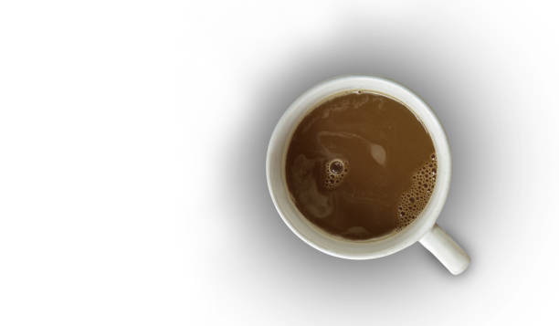 istock cup of coffee top view isolated on white background 663245766