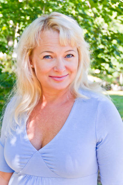 istock Blond woman with long hair 663247452