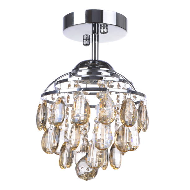 istock Crystal glass chandelier isolated 663260520