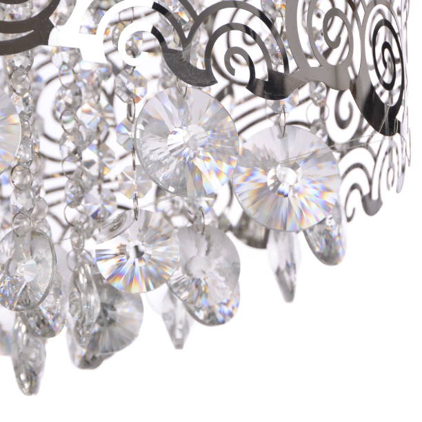 istock Crystal glass chandelier isolated 663271994