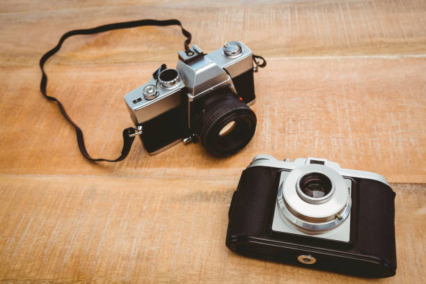 istock View of two old cameras 663308862
