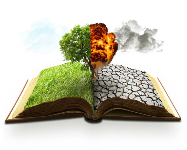 istock Ecology global warming concept. Landscape screen saver 663384492
