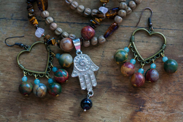 istock Beautiful bohemian jewelry 663390436