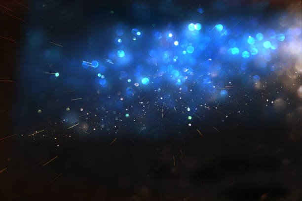 istock glitter vintage lights background. de-focused 663391230