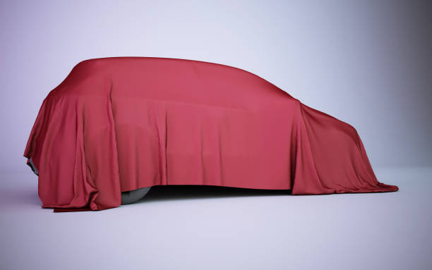 istock car covered with red velvet 663412038