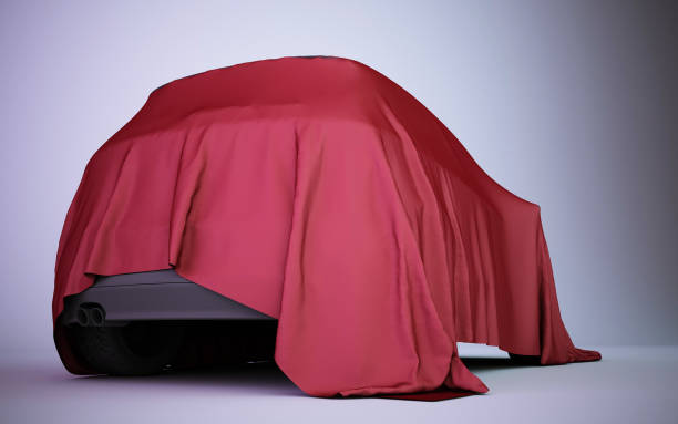 istock car covered with red velvet 663412048