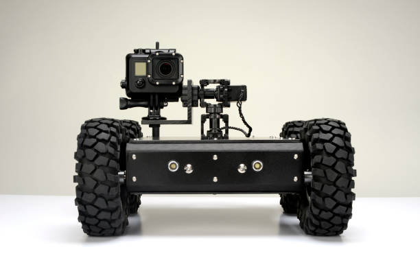 istock Off-Road Robot Platforms with Video Cameras 663439740