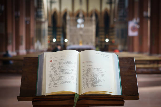 istock Missal in a church 663443344