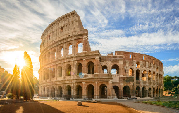 istock Colosseum at sunrise, Rome 663454116