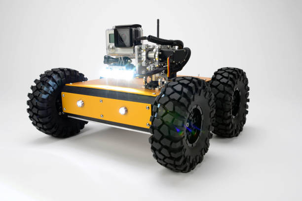 istock Off-Road Robot Platforms with Video Cameras 663454286