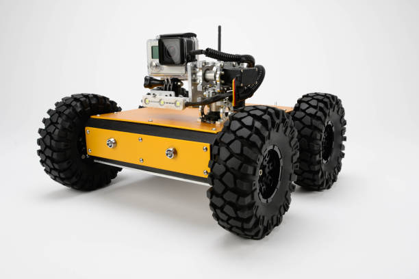 istock Off-Road Robot Platforms with Video Cameras 663454288