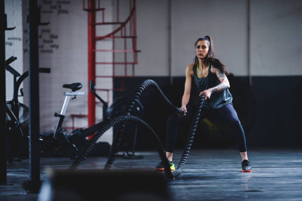 istock Fitness on the ropes 663463172