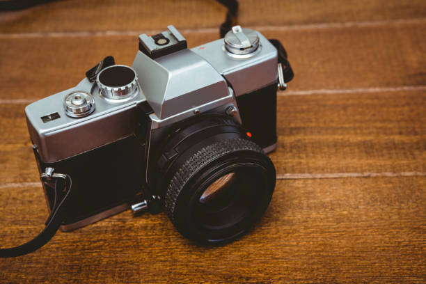istock View of an old camera 663481642