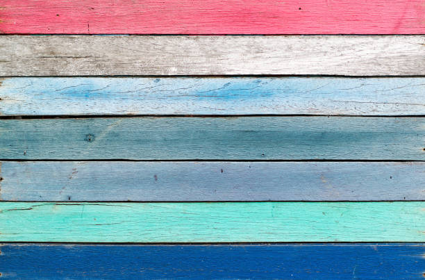 istock Wooden colorful for background. 663481696