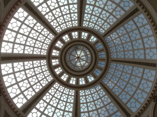istock Looking upward at the Old Emporium dome 663483562