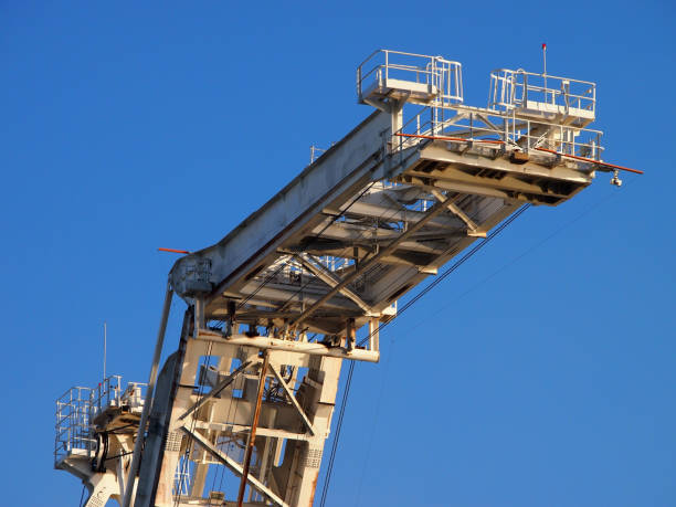 istock Lifting arm of Large crane 663484012
