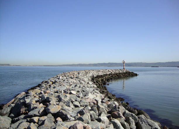 istock Rock Jetty into the Bay 663484366
