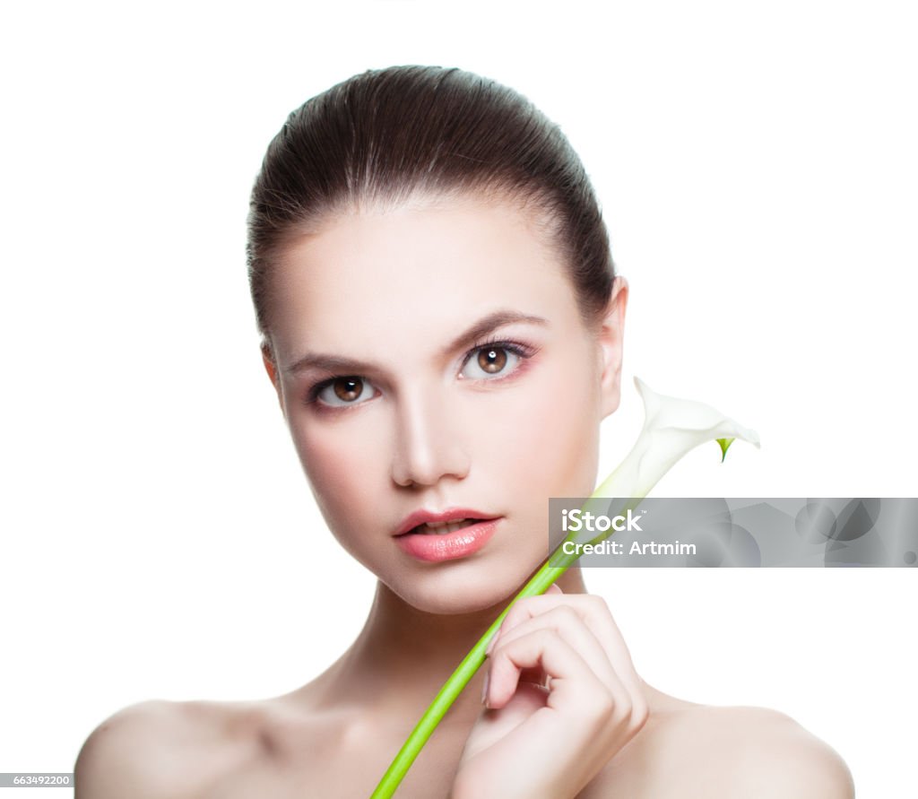 Perfect Spa Girl Cô Lập Trên Trắng Mô Hình Spa Phụ Nữ Khỏe Mạnh ...