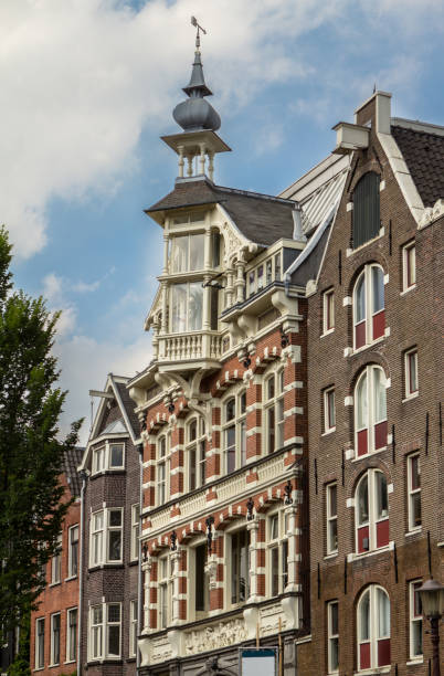 istock Traditional old buildings in Amsterdam 663522932