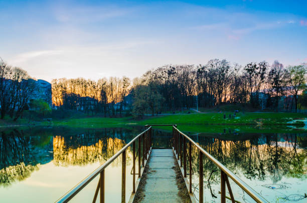 istock City park during the sunset 663523248