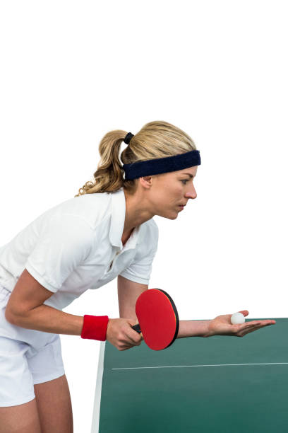 istock Female athlete playing table tennis 663532854