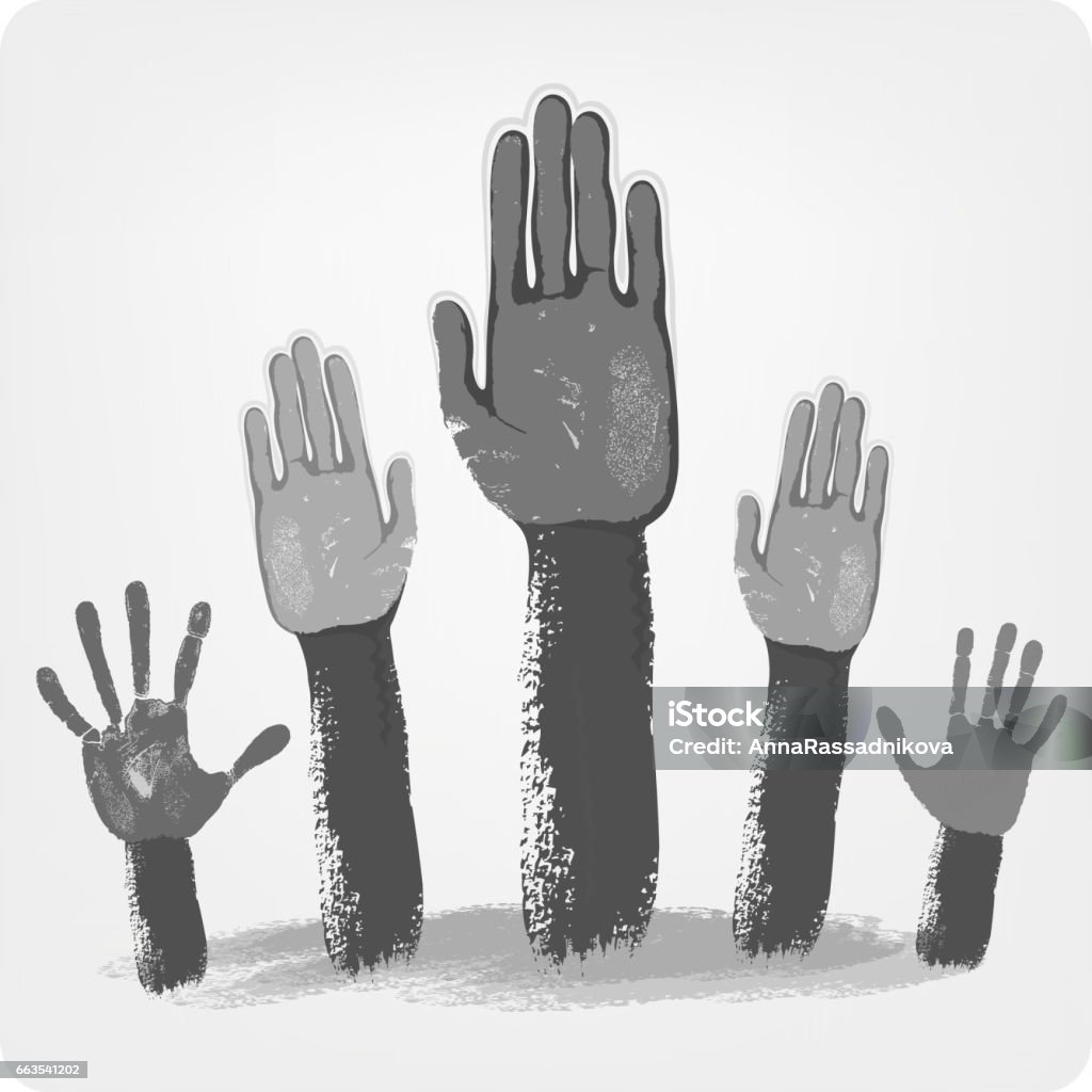 Voting Hand Vector Voting Hands Stock Illustration - Download Image Now - Adult, Altruism ...