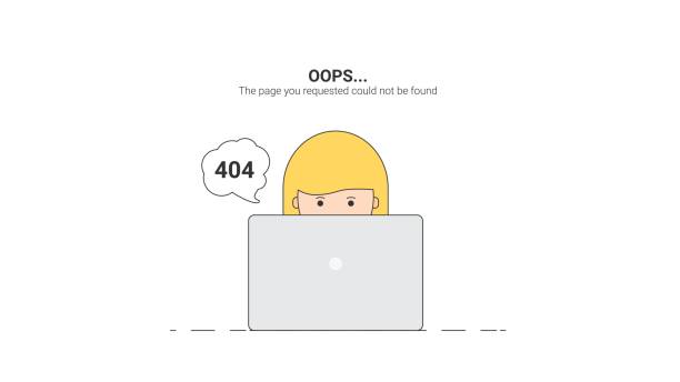 illustrations, cliparts, dessins animés et icônes de webmestre de jour. oups erreur 404 - web page backgrounds design abstract