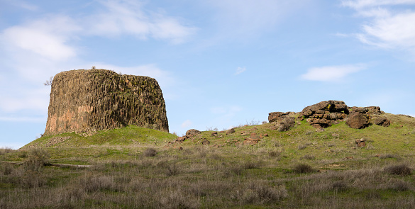 Hat Rock overlooks the Columbia River and is on the Historic Oregon Trail