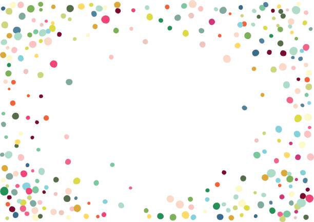istock Abstract colorful confetti background. Isolated on the white. Vector holiday illustration. 663654376