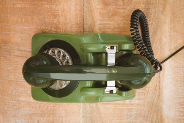 istock View of an old phone 663681062