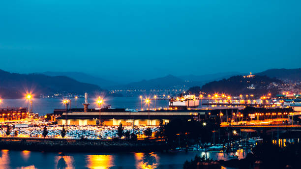 Sunset view. Vigo, Spain.