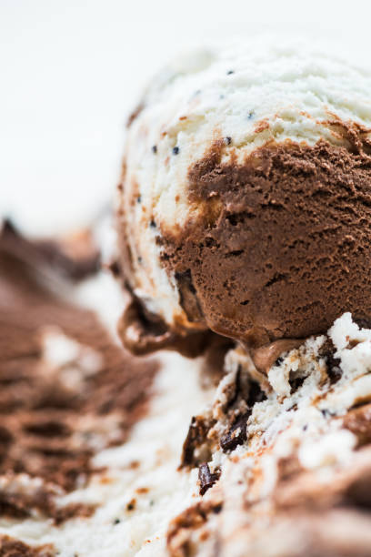 istock Vanilla and Chocolate Ice Cream Scoop 663771890
