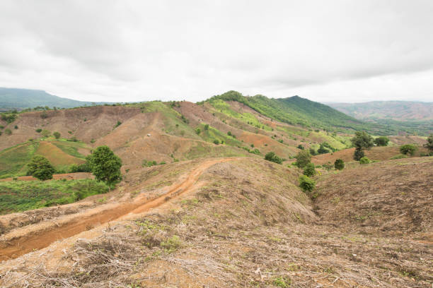 istock Mountain Landscape and bare land 663780442