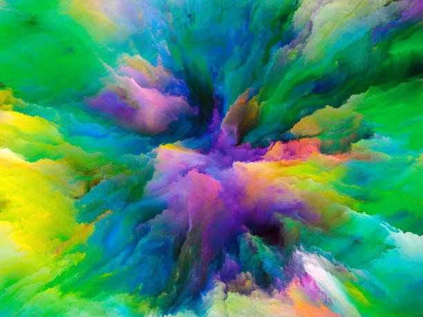 istock Unfolding of Surreal Paint 663793902