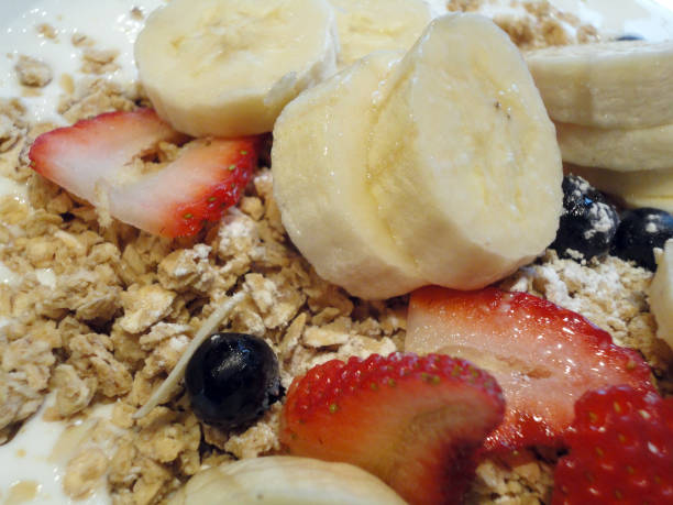 istock Granola close-up with Fresh Fruit 663800874