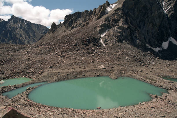 lago sacro di parvati gauri kund. - tibetan buddhism wind tibet horizontal foto e immagini stock