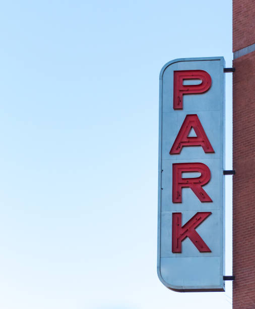 istock Park Sign on Side of Building 663817900
