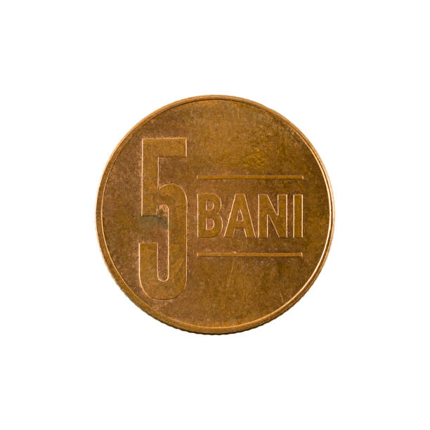 istock 5 romanian ban coin (2005) obverse isolated on white background 663823258