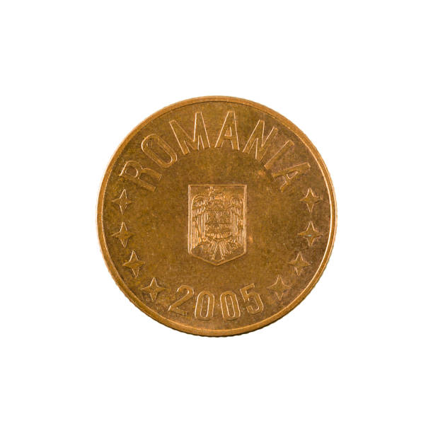 istock 5 romanian ban coin (2005) reverse isolated on white background 663823434