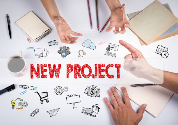 istock New Project concept. The meeting at the white office table 663823890