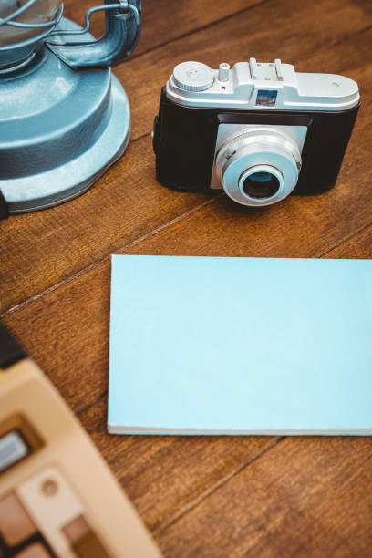 istock View of an old typewriter and camera 663835206