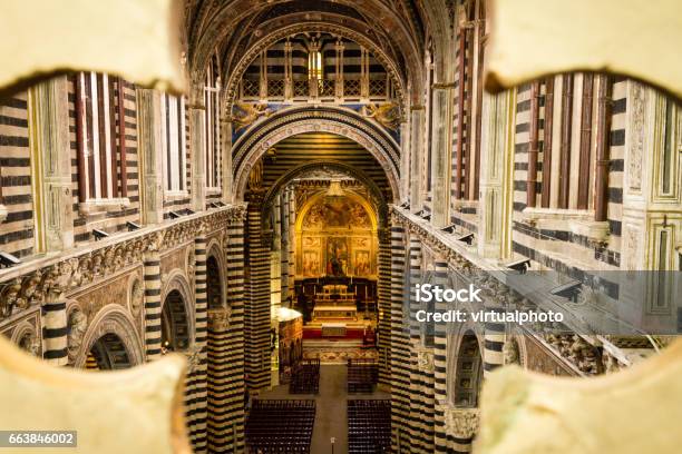 Interior Of The Siena Cathedral Stock Photo - Download Image Now - Horizontal, Italy, No People