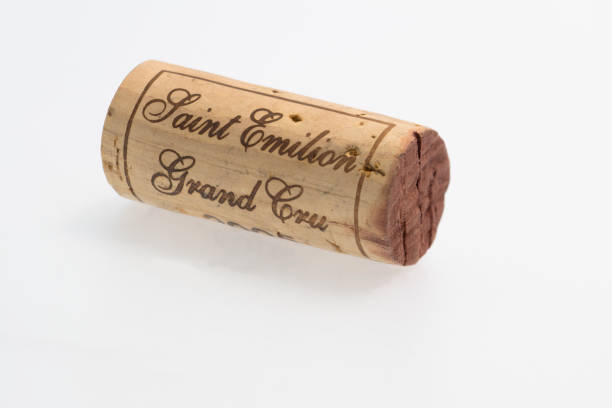 Wine cork Bordeaux Saint Emilion Grand Cru stock photo