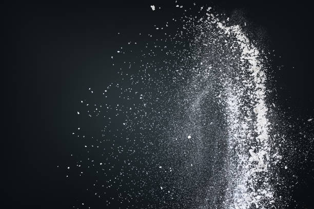 istock Abstract design of white powder cloud 663849188
