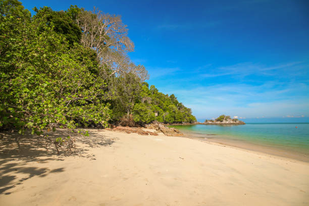 istock Beautiful sky with sea on the peaceful beach 663856454