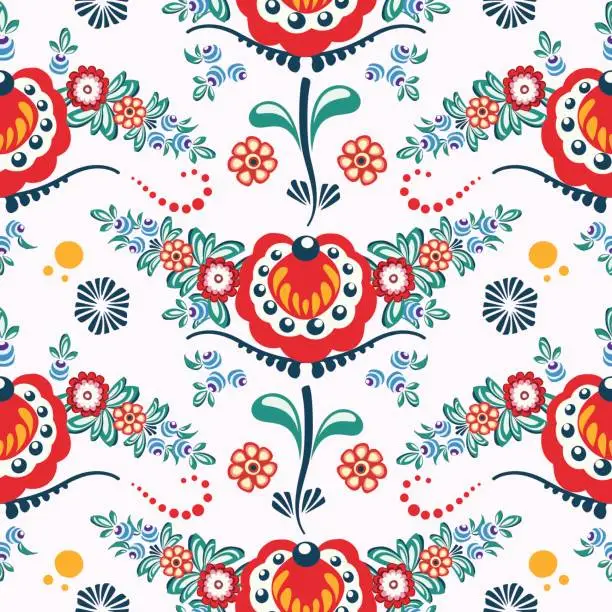 Vector illustration of Hungarian pattern