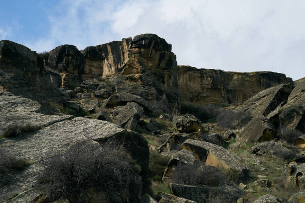 istock Qobustan national park antient rocks 663869952