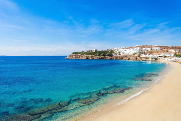 istock Mykonos island beach, Greece 663873842