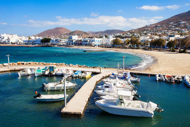 istock Boats in Paros port 663873946